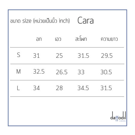 cara size
